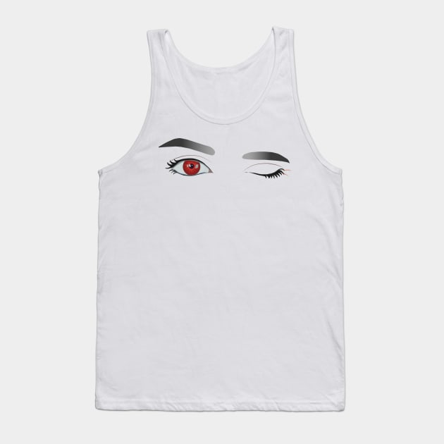 Red eyes Tank Top by Johka